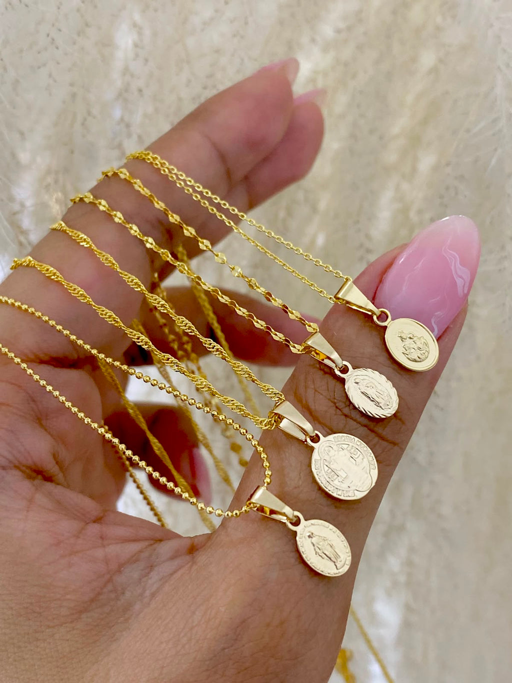 cadena+medalla de Fé