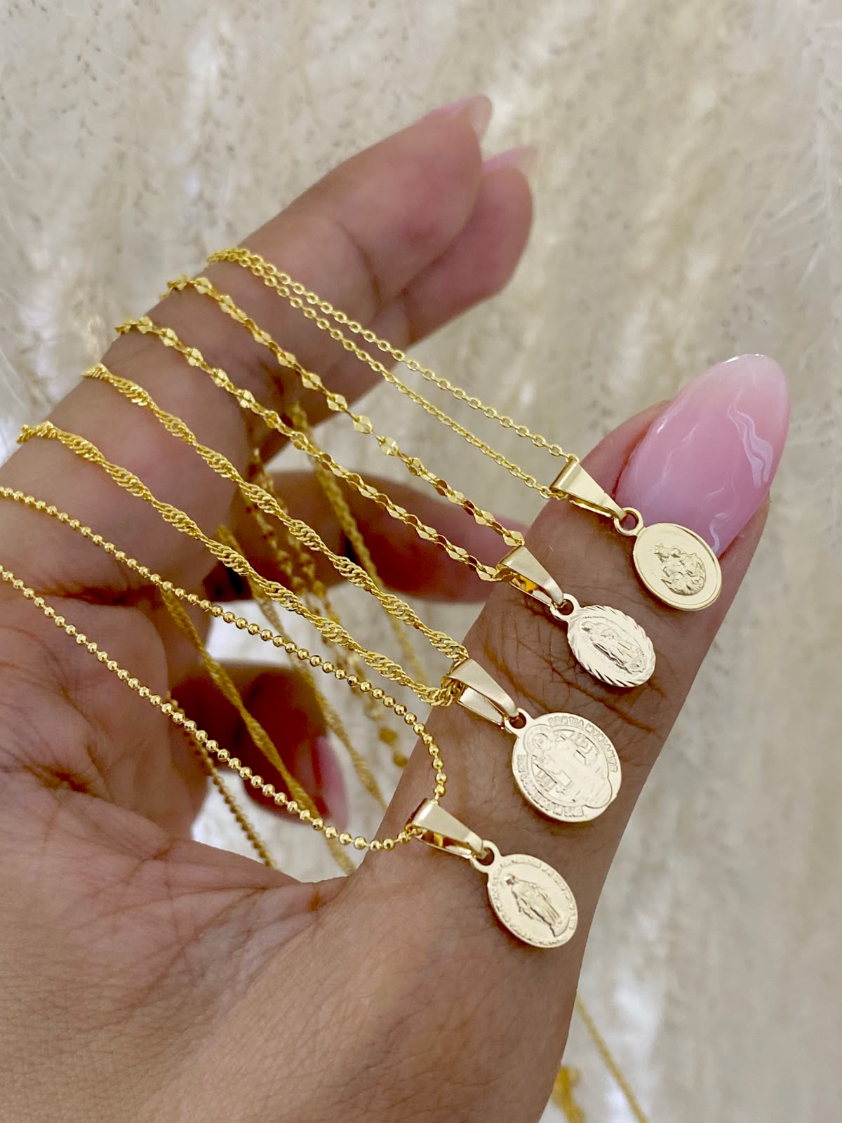 cadena+medalla de Fé