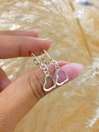 Arete gancho español corazon