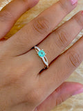 Anillo esmeralda princesa TALLA 9