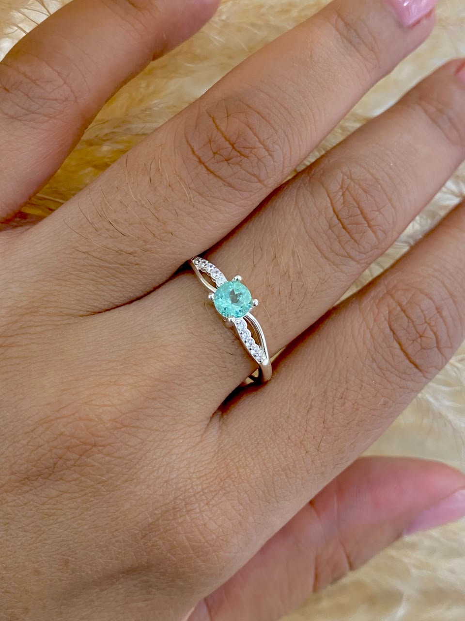 Anillo esmeralda princesa TALLA 9