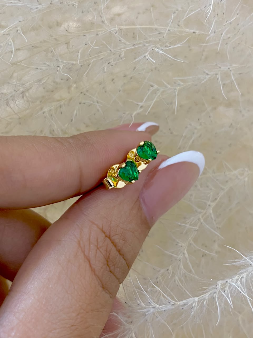 topos corazon verde 4mm