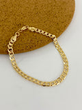 Pulsera Cubana Diamantada 21.5cm-6mm