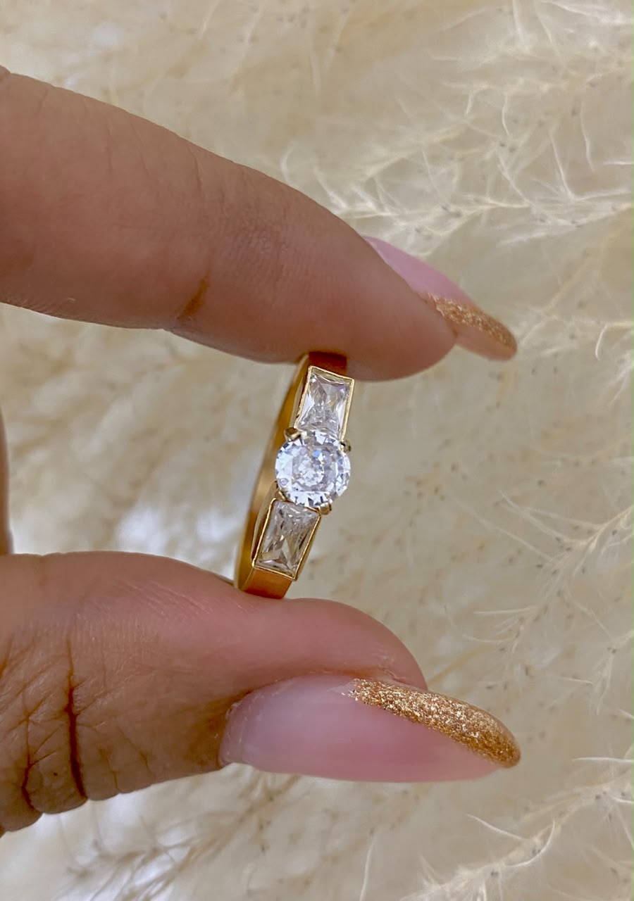 Anillo promesa Cristal talla 8