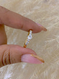 Anillo promesa circones Cristal talla 8/5