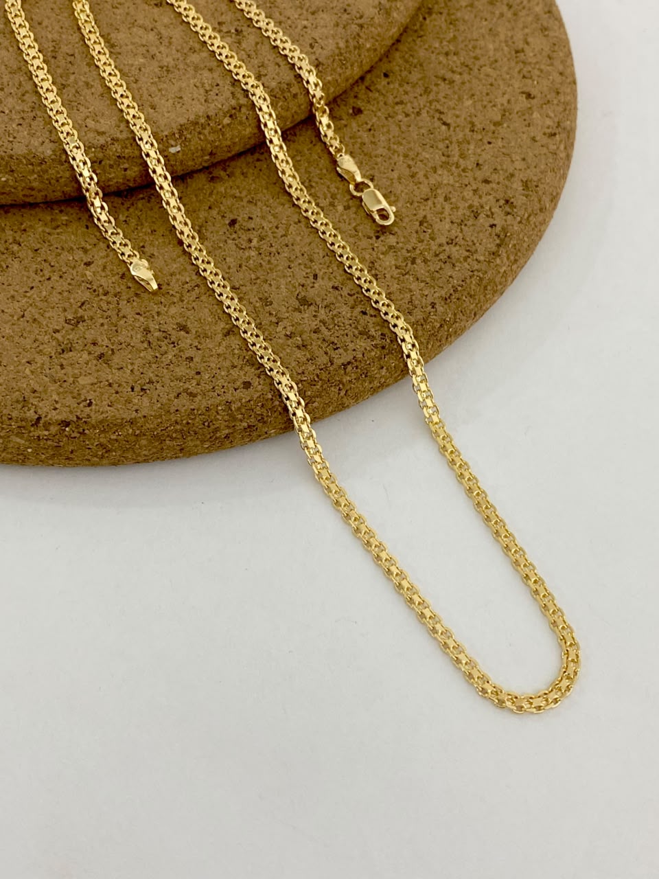 Cadena tejido chino 50cm - 3mm