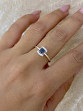 Anillo Circón negro talla 8