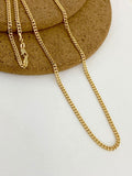 Cadena cubana 4mm - 60cm