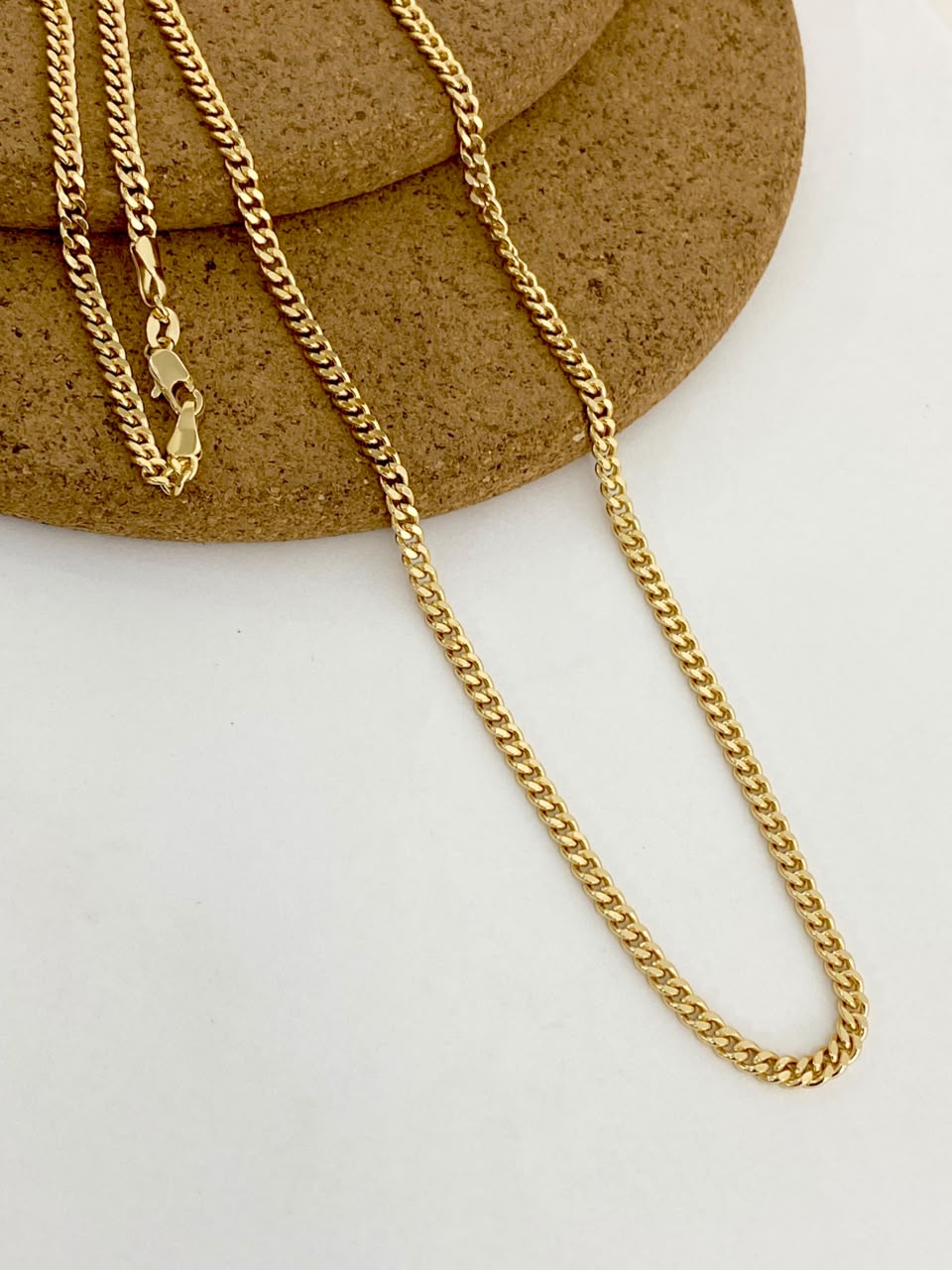 Cadena cubana 4mm - 60cm