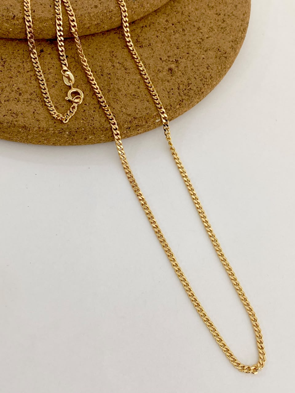 Cadena Cubana plana 60cm - 3mm